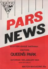Dunfermline Athletic v Queen's Park 14-Jan-1984
