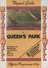 Motherwell v Queen's Park  01-Feb-1984