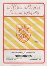 Albion Rovers v Raith Rovers 02-Apr-1985
