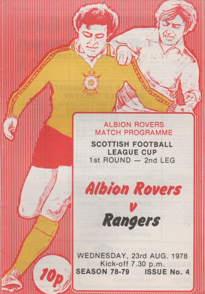 Albion Rovers v Glasgow Rangers 23-Aug-1978