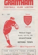 Grantham Town v Retford Town   08-Apr-1968