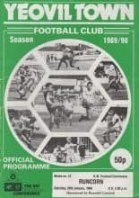 Yeovil Town v  Runcorn 20-Jan-1990