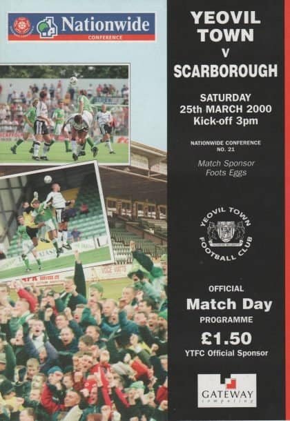 Yeovil Town v Scarborough 25-Mar-2000