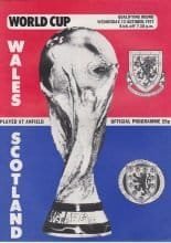 Wales v Scotland 12-Oct-1977
