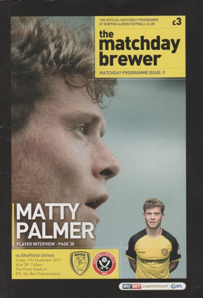 Burton Albion v Sheffield United  17-Nov-2017