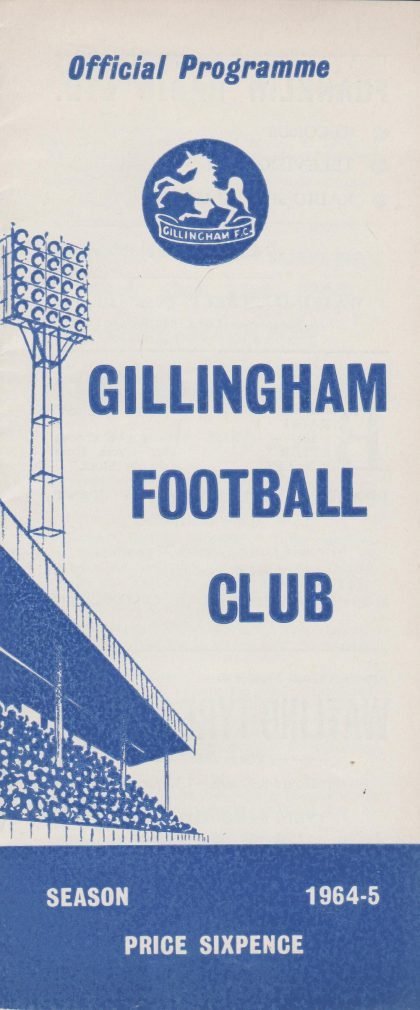 Gillingham v Shrewsbury Town 21-Oct-1964