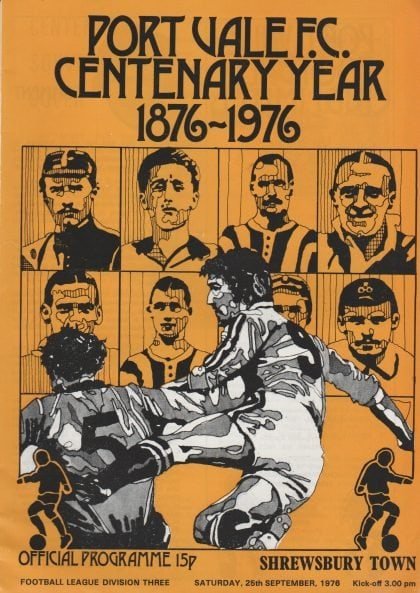 Port Vale v Shrewsbury Town 25-Sep-1976