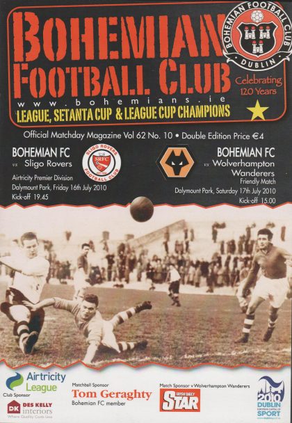 Bohemians v Sligo Rovers   16-Jul-2010