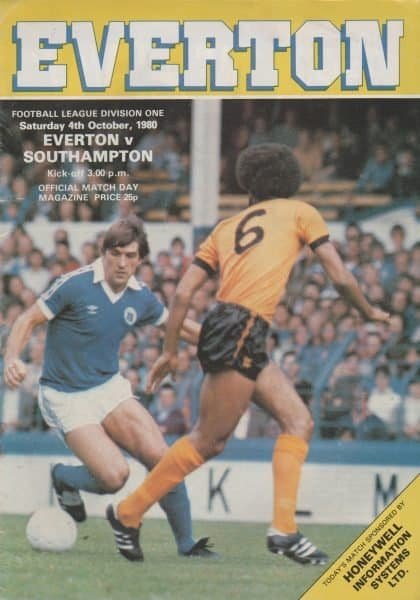 Everton v Southampton 04-Oct-1980
