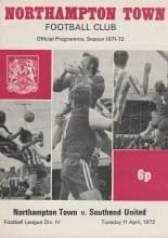 Northampton Town v Southend United  11-Apr-1972