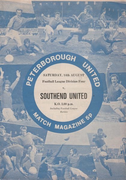 Peterborough United v Southend United 14-Aug-1971
