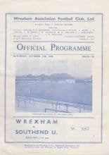 Wrexham v Southend United 17-Oct-1959