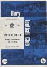 Bury v Southend United 18-Dec-1971