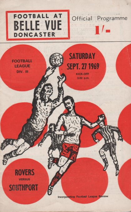 Doncaster Rovers v Southport 27-Sep-1969