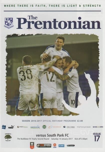 Tranmere Rovers v South Park 14-Jan-2017