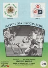 Yeovil Town v Stafford Rangers  15-Sep-1990