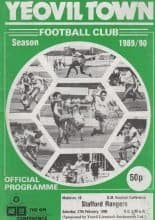 Yeovil Town v Stafford Rangers 17-Feb-1990