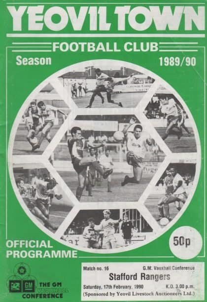 Yeovil Town v Stafford Rangers 17-Feb-1990