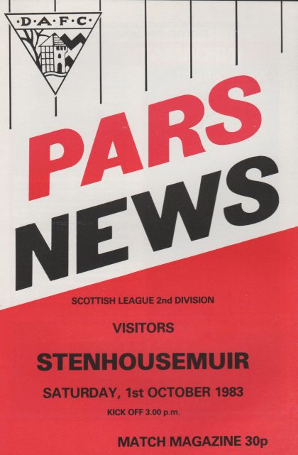 Dunfermline Athletic v Stenhousemuir 01-Oct-1983