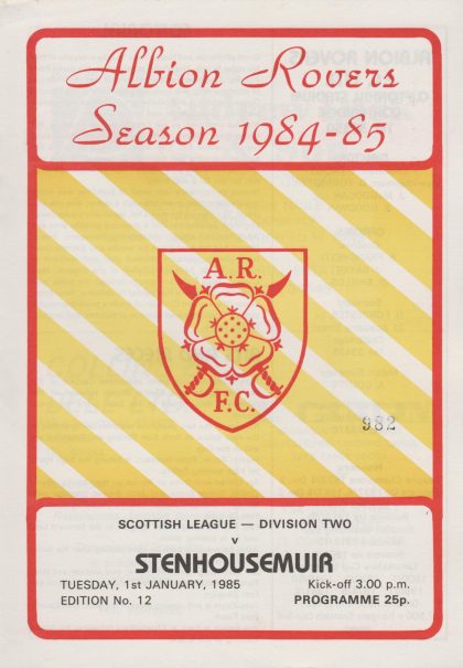 Albion Rovers v Stenhousemuir 01-Jan-1985