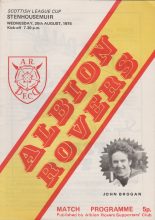 Albion Rovers v Stenhousemuir 20-Aug-1975