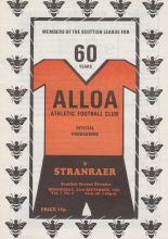 Alloa Athletic v Stranraer  23-Sep-1981