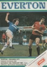 Everton v Swansea City 26-Feb-1983