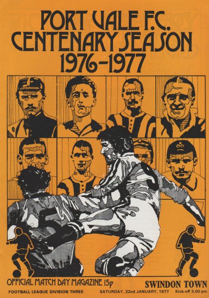 Port Vale v Swindon Town 22-Jan-1977