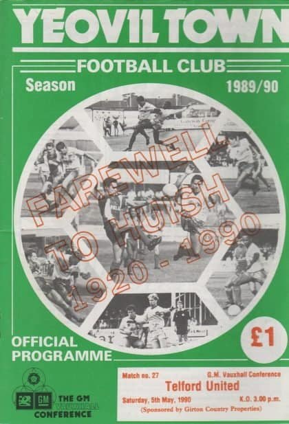 Yeovil Town v Telford United 05-May-1990