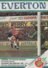 Everton v Tottenham Hotspur  19-Feb-1983
