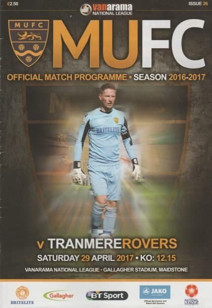 Maidstone United v Tranmere Rovers 29-Apr-2017