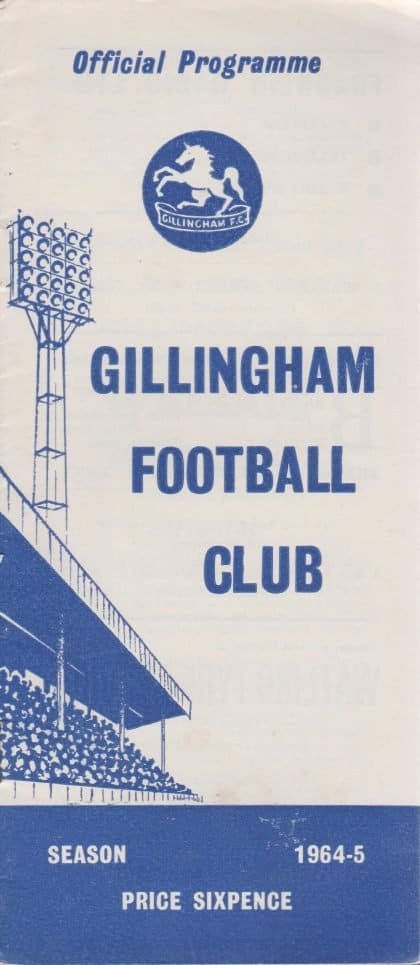 Gillingham v Walsall 12-Dec-1964