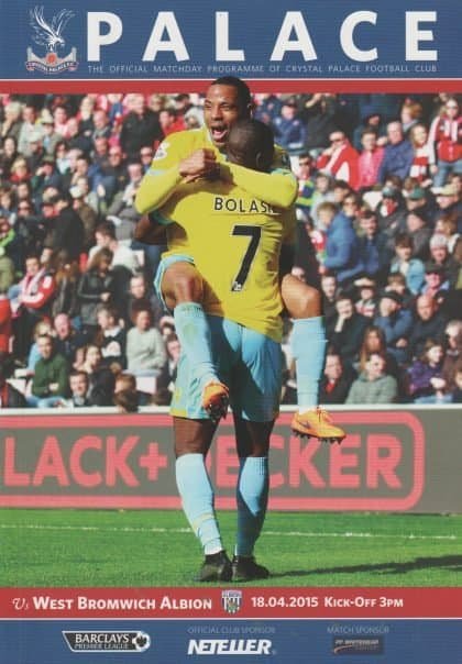 Crystal Palace v West Bromwich Albion 18-Apr-2015