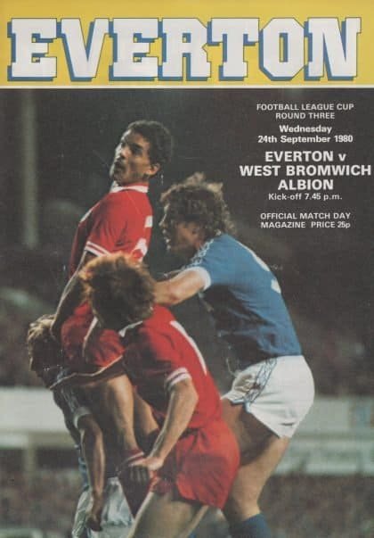 Everton v West Bromwich Albion 24-Sep-1980