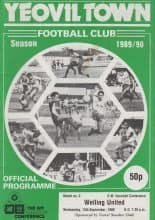 Yeovil Town v Welling United 13-Sep-1989