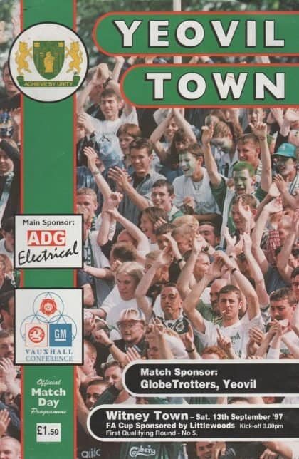 Yeovil Town v Witney Town  13-Sep-1997