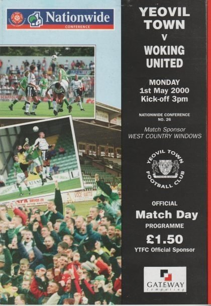 Yeovil Town v Woking  01-May-2000