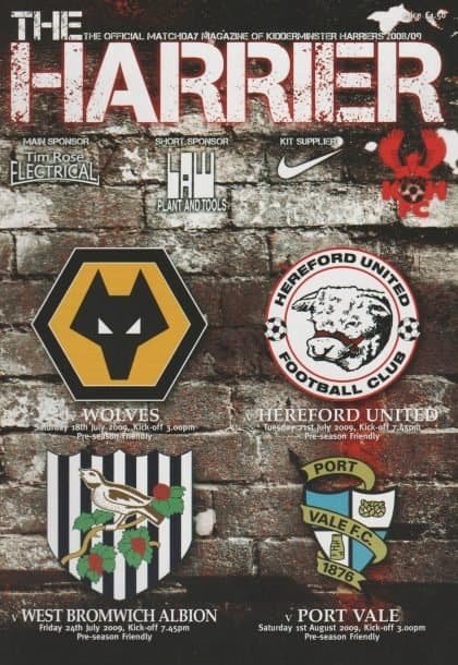 Kidderminster Harriers v Wolverhampton Wanderers  18-Jul-2009