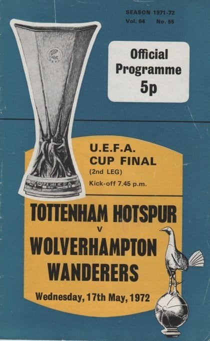 Tottenham Hotspur v Wolverhampton Wanderers 17-May-1972