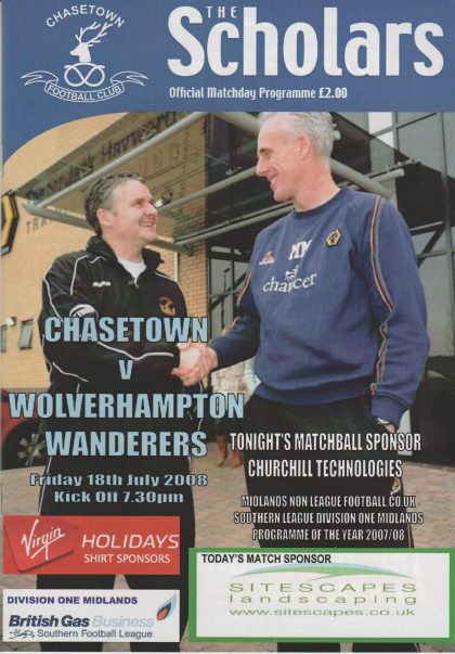 Chasetown v Wolverhampton Wanderers  18-Jul-2008