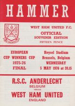 Anderlecht v West Ham United 05-May-1976
