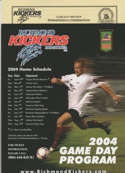 Richmond Kickers v Nottingham Forest 16-Jul-2004