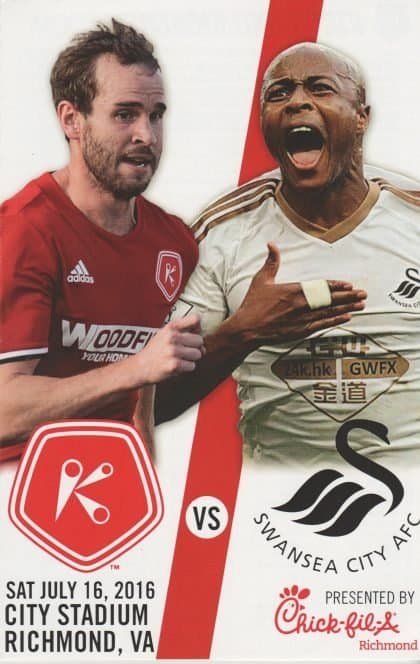 Richmond Kickers v Swansea City  16-Jul-2016