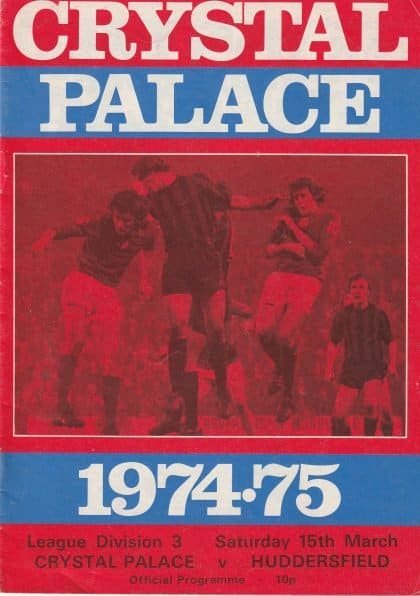 Crystal Palace v Huddersfield Town 15-Mar-1975