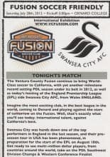 Ventura County Fusion v Swansea City  28-Jul-2012