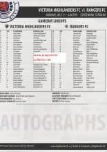 Victoria Highlanders v Glasgow Rangers  22-Jul-2014