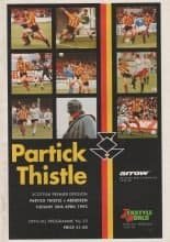 Partick Thistle v Aberdeen 20-Apr-1993