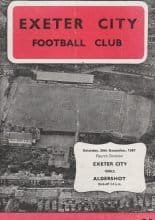 Exeter City v Aldershot 30-Dec-1967