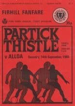 Partick Thistle v Alloa Athletic 14-Sep-1985