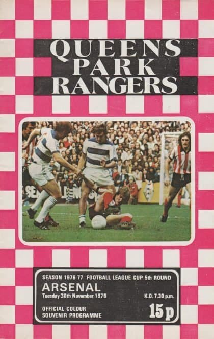 Queens Park Rangers v Arsenal  30-Nov-1976